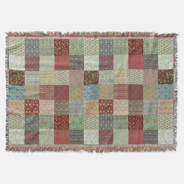 Couvertures vintages de patchwork d'héritage (Devant)
