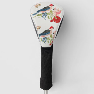 Couvre-club De Golf 18th Century Vintage Birds, Flowers & Butterflies