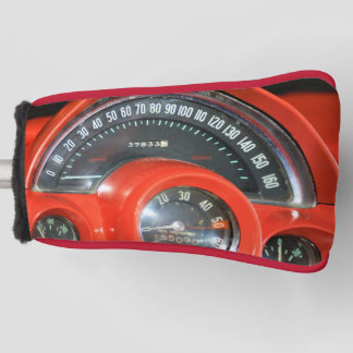 Couvre-club De Golf 1958 Classic Sports Car Speedometer
