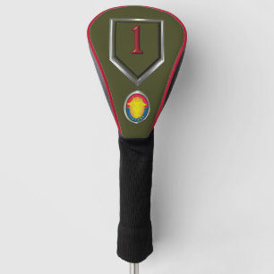Couvre-club De Golf 1ère Division d'Infanterie “Big Red One”Patch