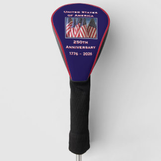 Couvre-club De Golf 250e anniversaire 1776 à 2026 USA Amérique