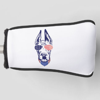 Couvre-club De Golf 4 juillet Grand Dane American Flag Jour de l'Indép