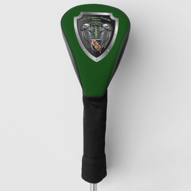 Couvre-club De Golf 5e Groupe des forces spéciales (Bouclier aéroporté (Devant)