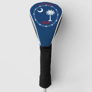 Couvre-club De Golf A personnalisé votre drapeau d'état de la Caroli