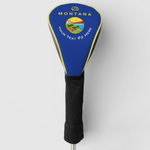 Couvre-club De Golf A personnalisé votre drapeau d'état du Montana d
