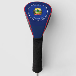 Couvre-club De Golf A personnalisé votre drapeau d'état du Vermont sur