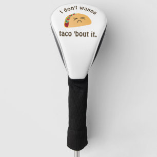 Couvre-club De Golf Accès de taco 'il humour drôle de calembour de