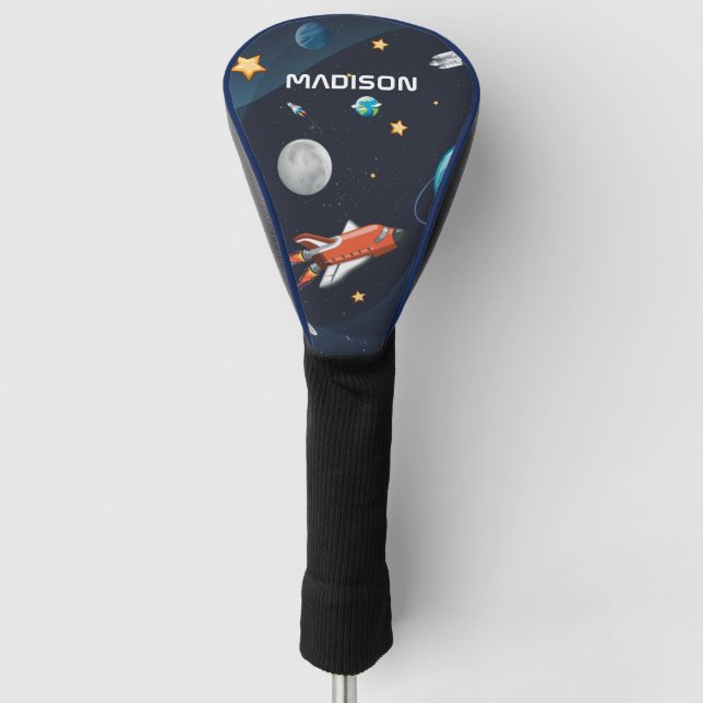 Couvre-club De Golf Activité spatiale dans la Galaxie Personnalisée (Devant)