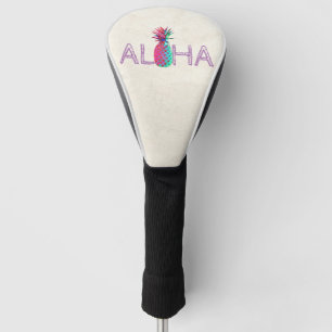 Couvre-club De Golf Adorable Aloha Hawaiian Pineappy