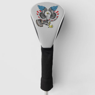 Couvre-club De Golf Aigle avec drapeau américain