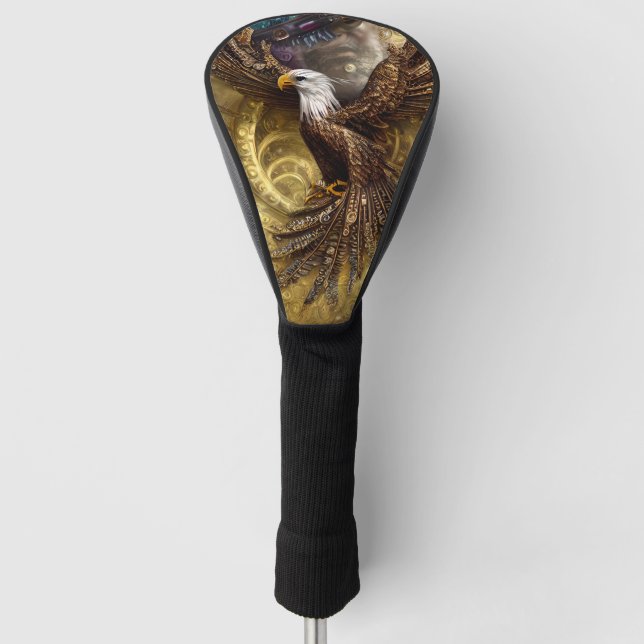 Couvre-club De Golf Aigle de charme à vapeur Whimsical (Devant)