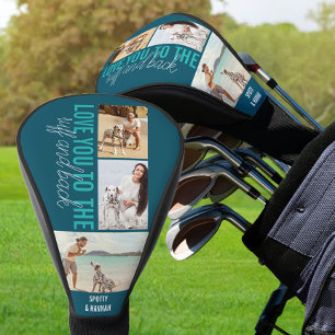 Couvre-club De Golf Aimez-vous au Ruff and Back 3 Photo Turquoise Blue