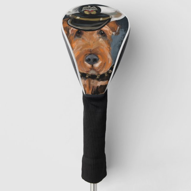 COUVRE-CLUB DE GOLF AIREDALE TERRIER (Devant)