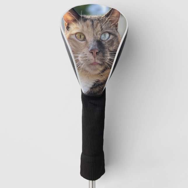 Couvre-club De Golf Ajouter une Personnaliser photo de chat (Devant)