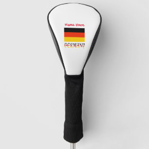 Couvre-club De Golf Allemagne Drapeau allemand Rouge Personnalisation