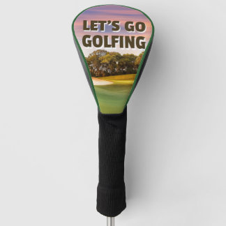 Couvre-club De Golf Allons faire du golf