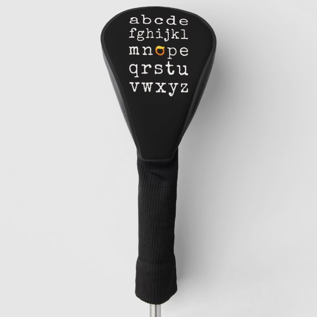 Couvre-club De Golf Alphabet anti-Trump - Nope V (Devant)