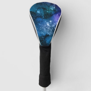 Couvre-club De Golf Amateurs de Galaxie Ciel Bleu Étoilé Étincelles Bl
