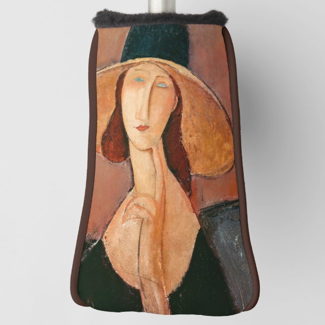 Couvre-club De Golf Amedeo Modigliani - Jeanne Hebuterne en grand Casq (Tourné à 90°)