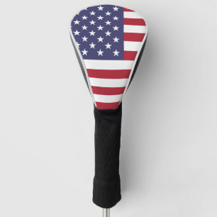 Couvre-club De Golf Amérique États-Unis États-Unis Drapeau Golf Hea