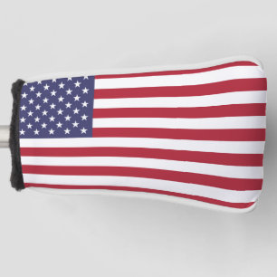 Couvre-club De Golf Amérique États-Unis États-Unis Drapeau Golf Hea