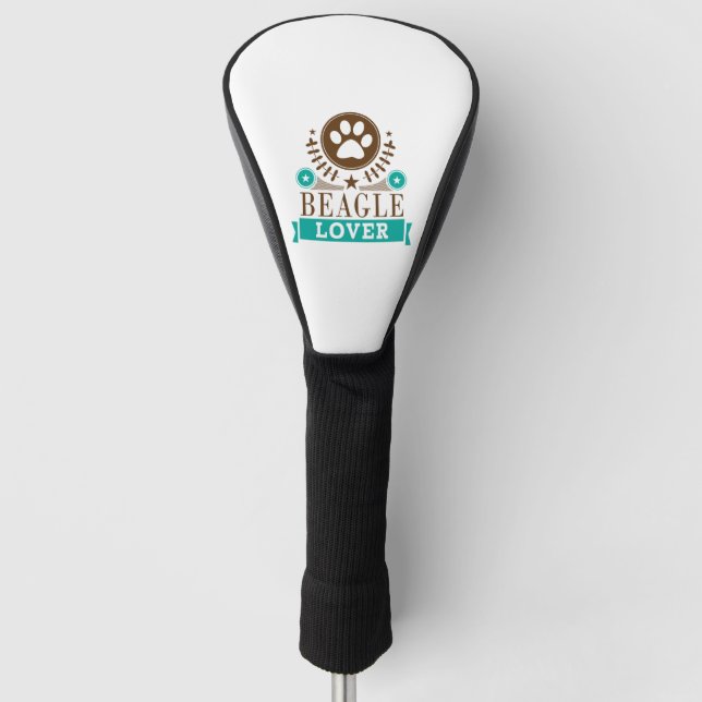 Couvre-club De Golf Amoureux des chiens beagle (Devant)