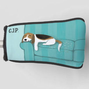 Couvre-club De Golf Amoureux des chiens Beagle mignon personnalisé