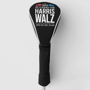 Couvre-club De Golf Anciens Combattants Pour Harris Walz Présidentiell