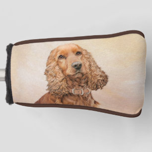 Couvre-club De Golf Anglais Cocker Peinture Espagnole - Art Chien orig