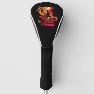 Couvre-club De Golf Anime Girl & Dragon