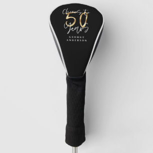 Couvre-club De Golf applaudissements à 50 ans de noir et d'or moderne