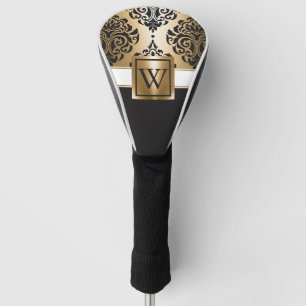 Couvre-club De Golf Arabes noirs et d'or