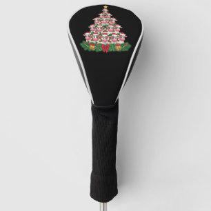 Couvre-club De Golf Arbre de Noël Vache Drôle Amateur de Vaches Noël