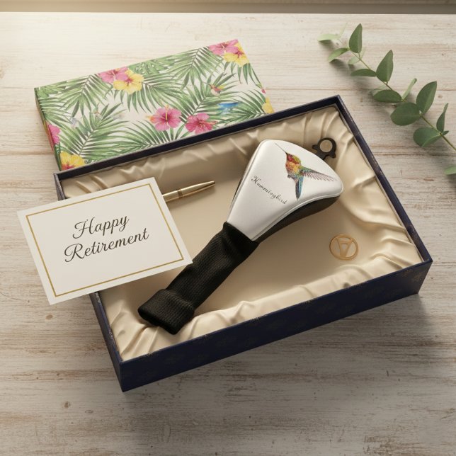 Couvre-club De Golf Arcs-en-ciel : L'art des colibris, personnalisé (Créateur téléchargé)