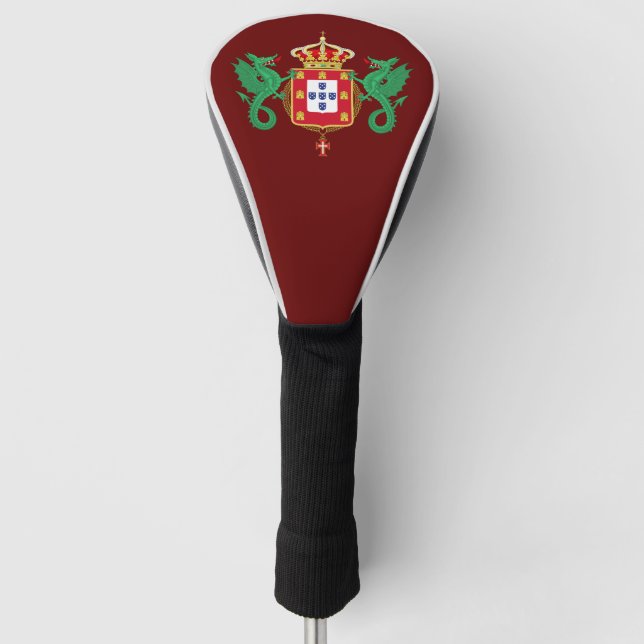 Couvre-club De Golf Armoiries du Royaume du Portugal 1640-1910 (Devant)