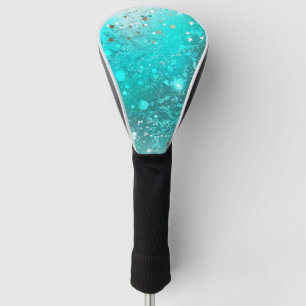 Couvre-club De Golf Arrière - plan à huile Turquoise de la menthe