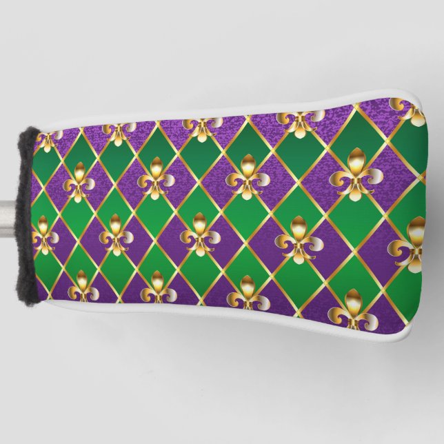 Couvre-club De Golf Arrière - plan de bijoux Mardi Gras (Devant)