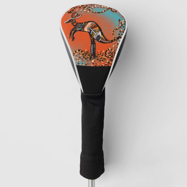 COUVRE-CLUB DE GOLF ART AUSTRALIEN (Devant)