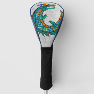 Couvre-club De Golf Art de l'alligator tribal