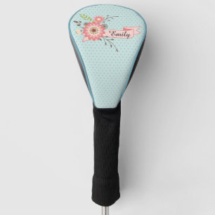 Couvre-club De Golf Assez rose et couverture de conducteur