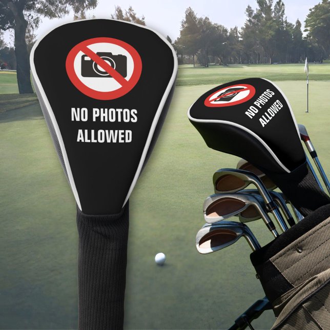 Couvre-club De Golf Aucune photo autorisée (Créateur téléchargé)