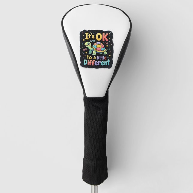 Couvre-club De Golf Autism Awareness It's Ok To Be A Little Different  (Devant)