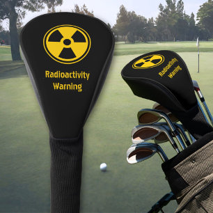 Couvre-club De Golf Avertissement de radioactivité