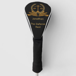 Couvre-club De Golf Avocat de la défense à la retraite drôle