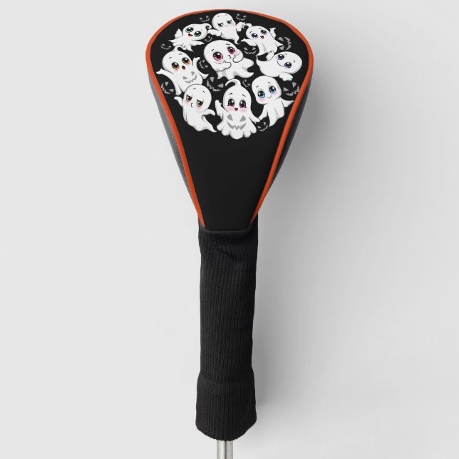 Couvre-club De Golf Baby Ghosts Éffrayant mignon Halloween humeur (Devant)
