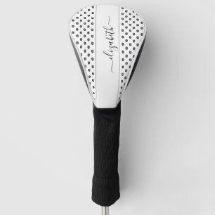 Couvre-club De Golf Baisers à lèvres Motif noir noir personnalisé