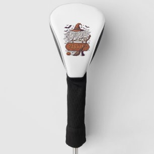 Couvre-club De Golf Balai Parking Halloween Sorcière Chapeau Manche No