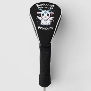Couvre-club De Golf Baphomet transgenre Respecte Pronouns Trans Pride