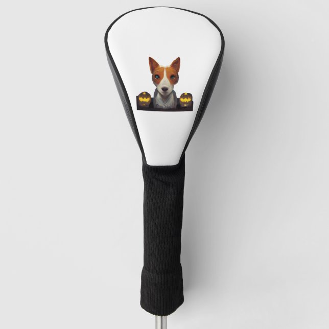 Couvre-club De Golf Basenji Halloween - Halloween Basenji (Devant)
