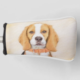 Couvre-club De Golf Beagle Hound Dog Peinture Animal Art original